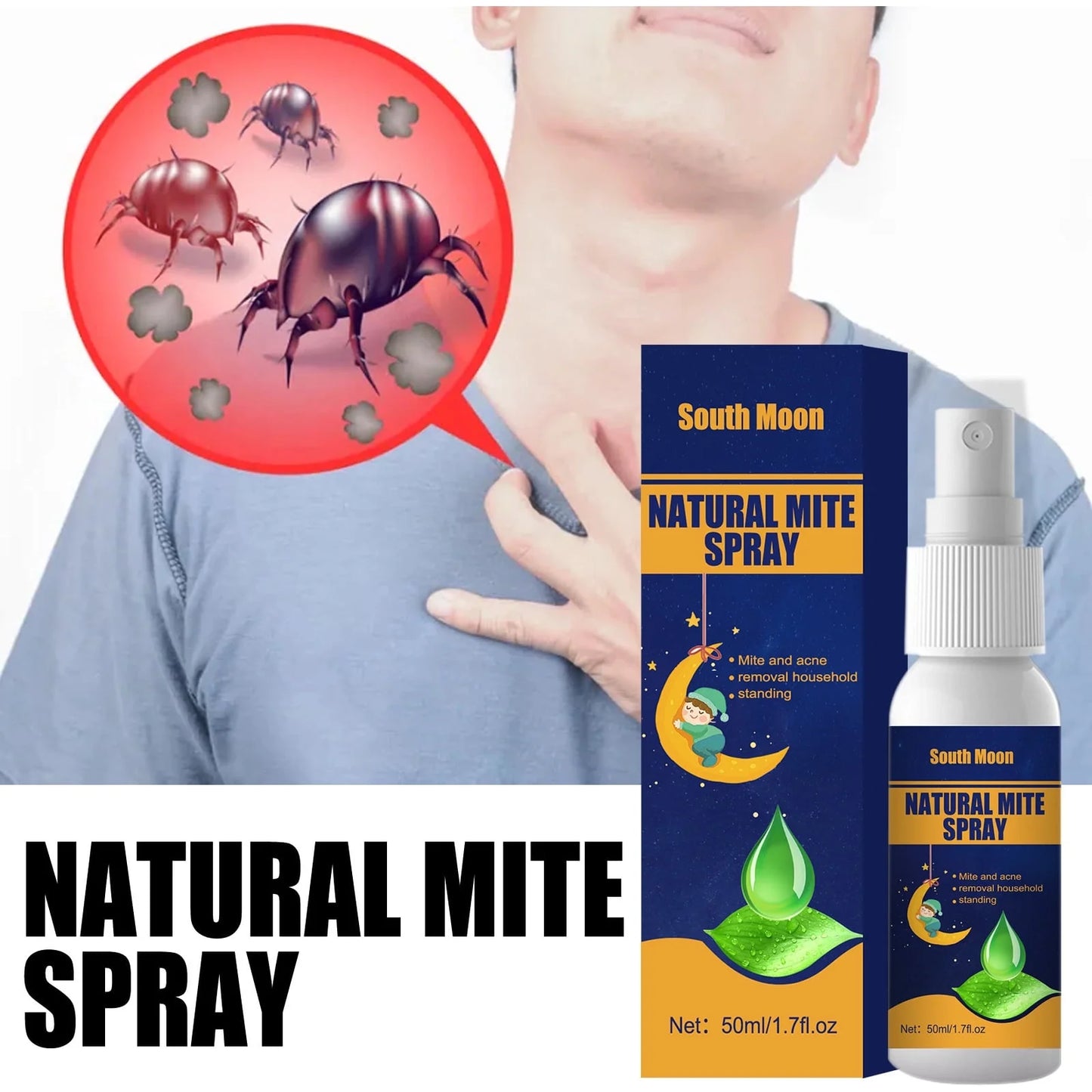Spray Anti-acariens naturel, élimine les acariens