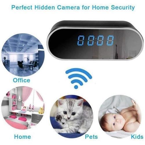 Réveil Caméra Cachée WIFI Full HD avec vision nocturne