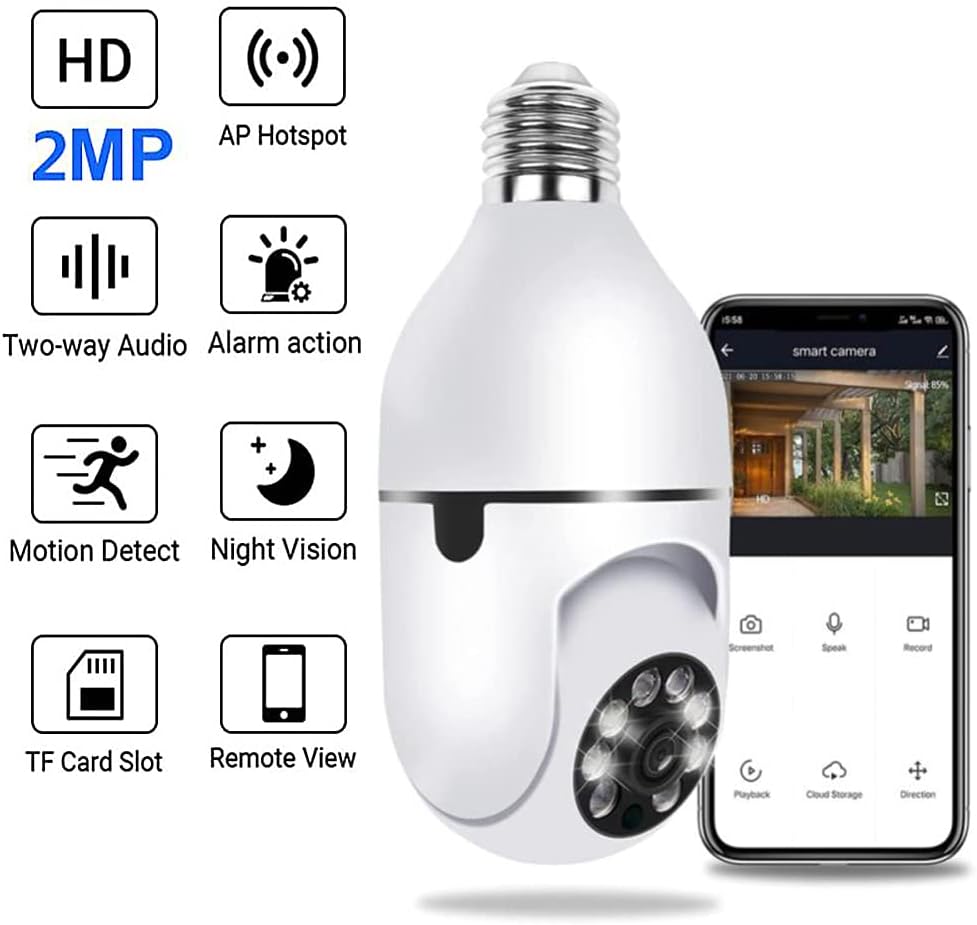 Caméra ampoule de surveillance