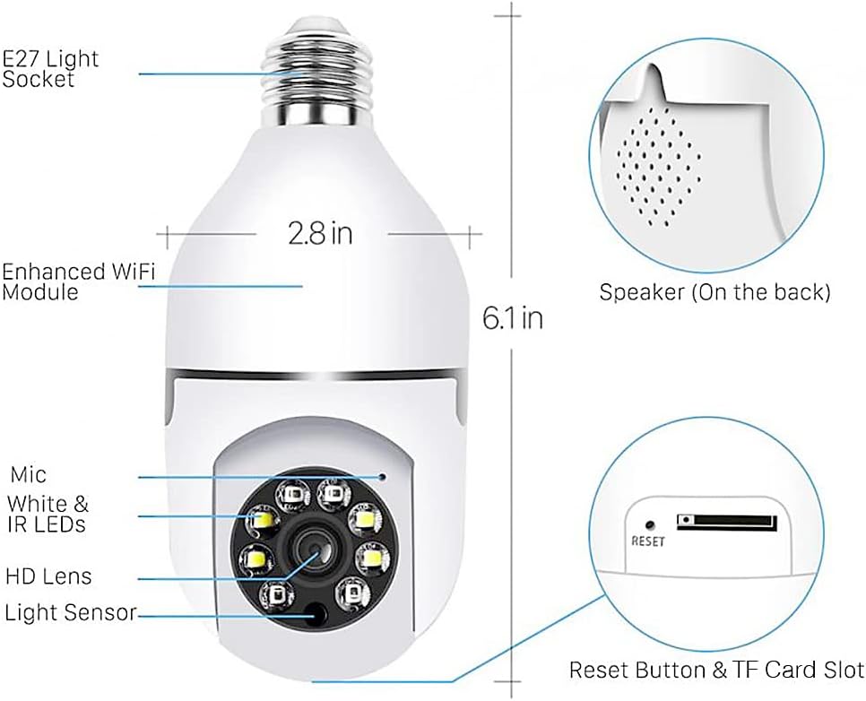 Caméra ampoule de surveillance