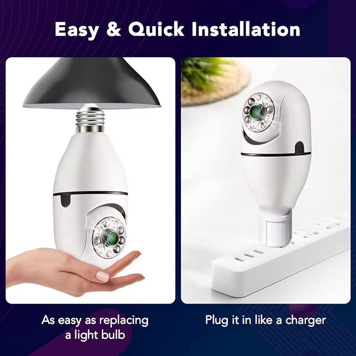 Caméra ampoule de surveillance