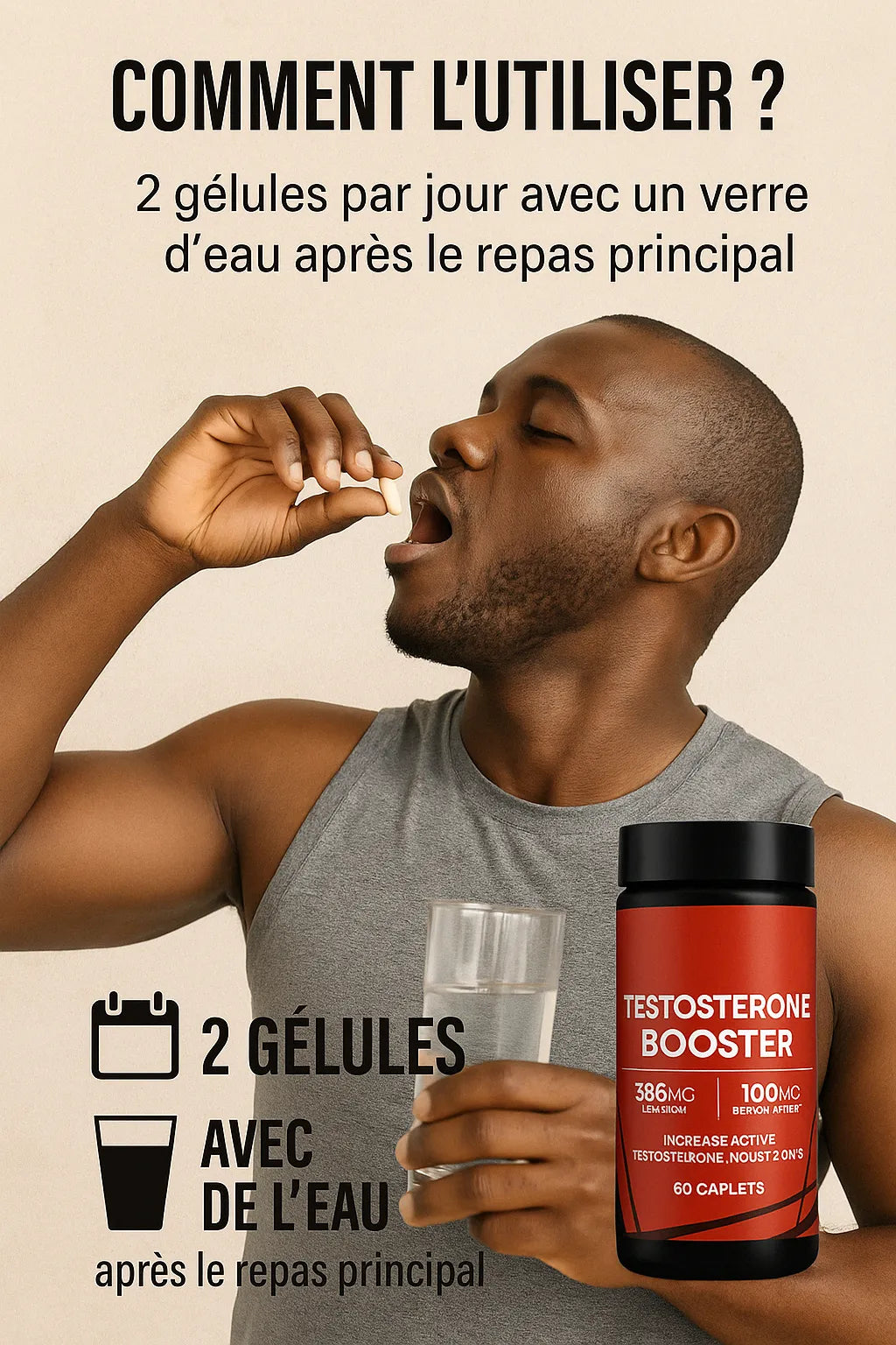 Testostérone Booster Force & Performance Maximales