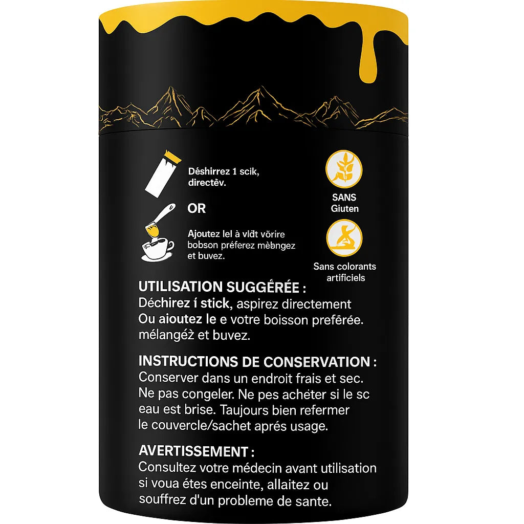 Himalayan shilajit honey sticks