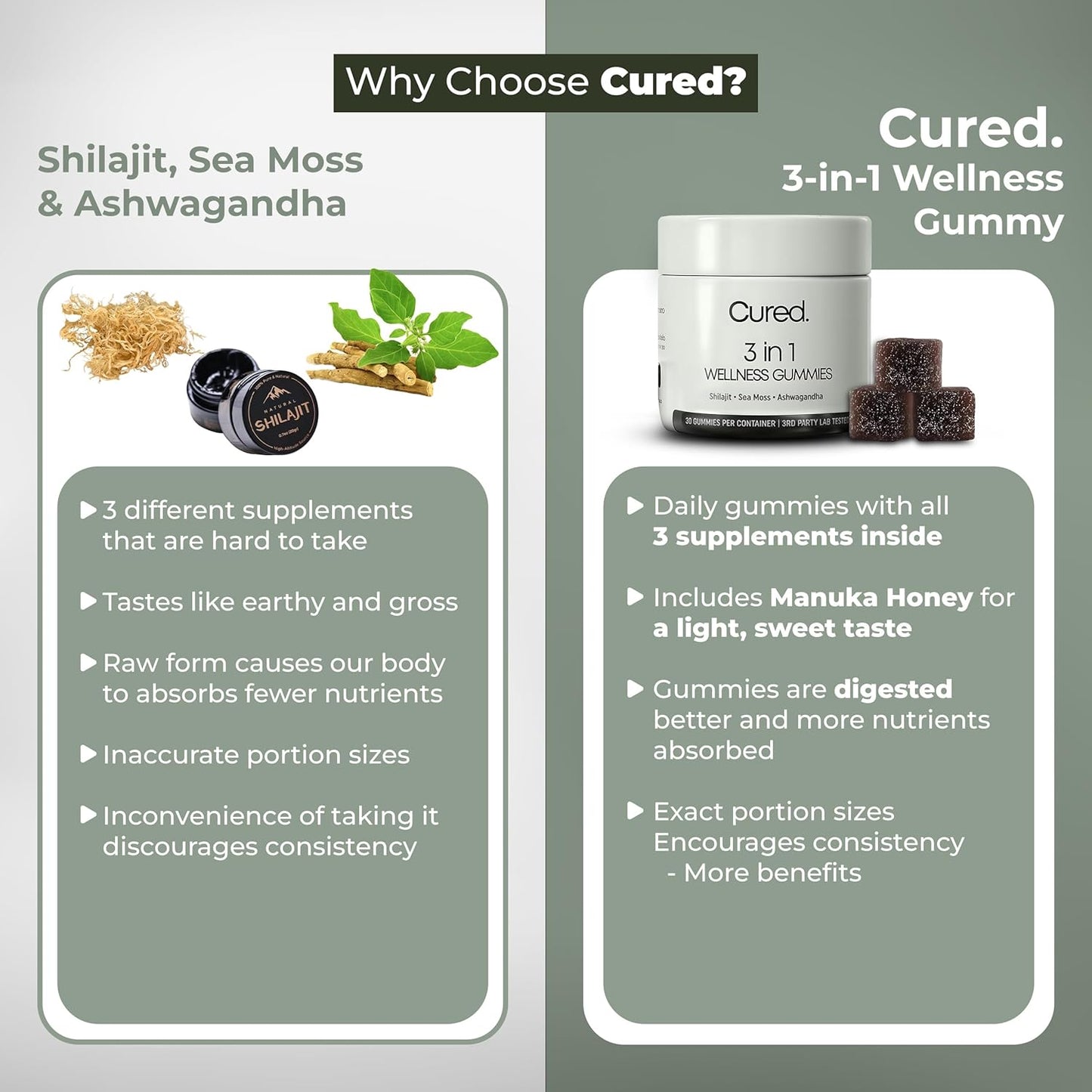 Gummies 3 en 1, Énergie, Vitalité et Équilibre