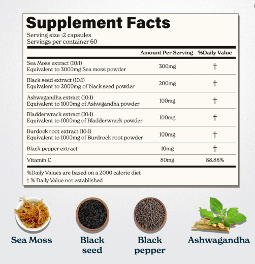 Shilajit sea moss