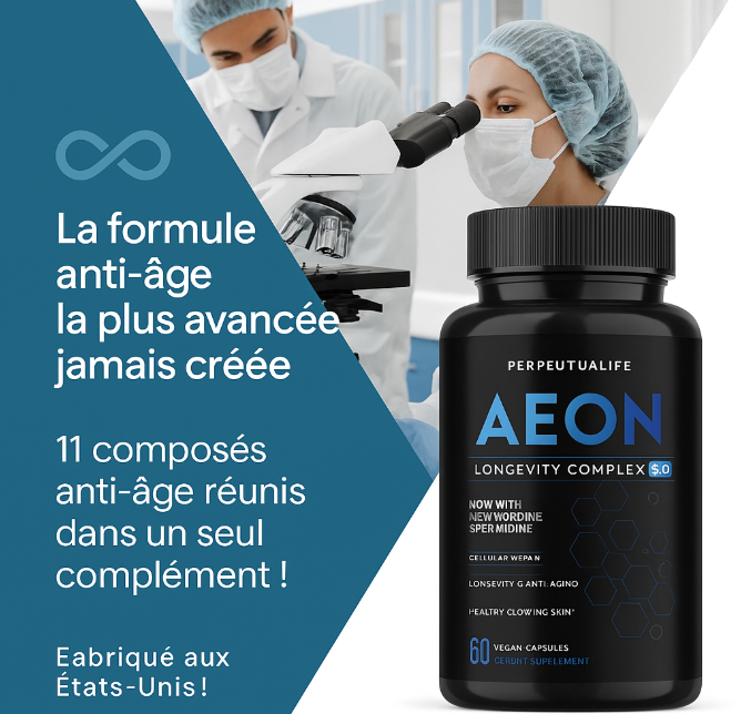 Complexe anti-âge NAD+ AEON avec nicotinamide