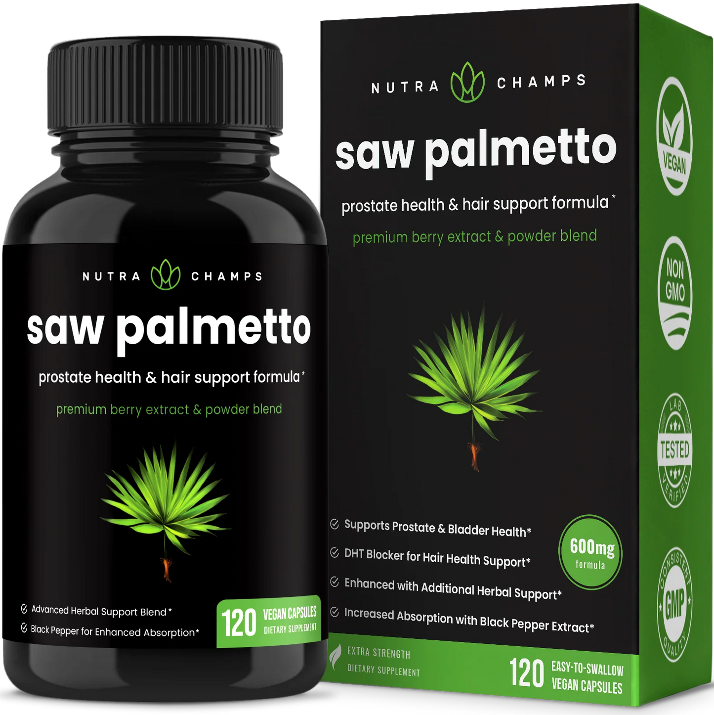 Saw palmetto capsules