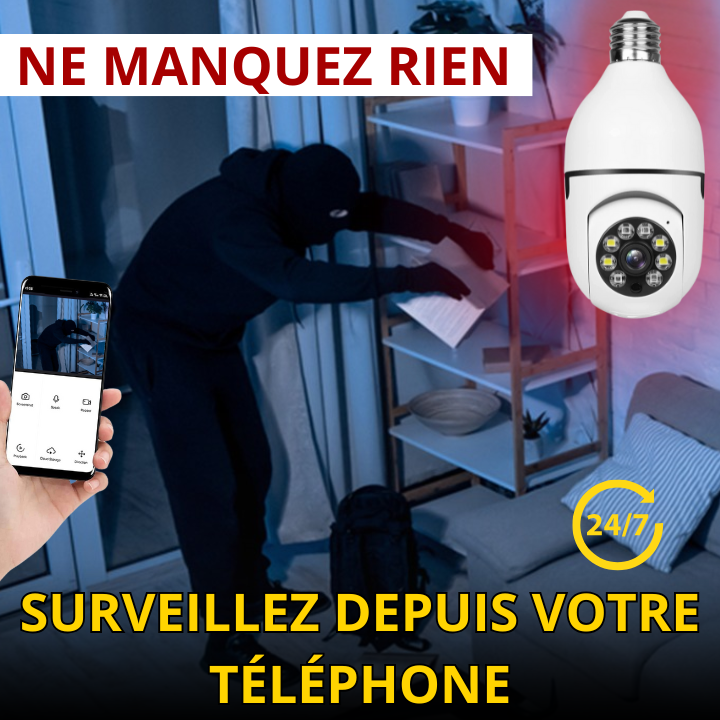 Caméra ampoule de surveillance