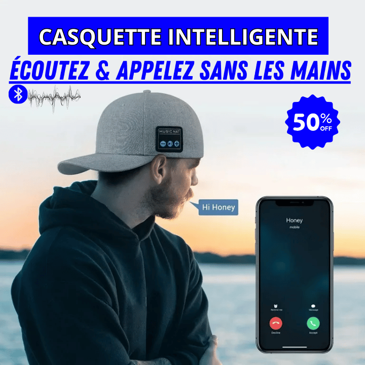 Casquette intelligent sans fil Bluetooth