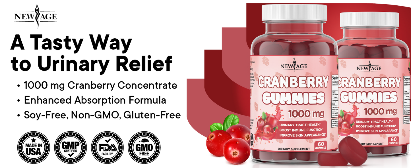 Gummies Canneberge , Santé Urinaire et Immunité