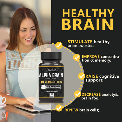 Capsules Cerveau pour Mémoire et Concentration