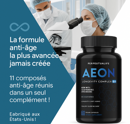 Complexe anti-âge NAD+ AEON avec nicotinamide