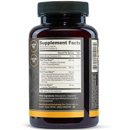 Capsules Cerveau pour Mémoire et Concentration