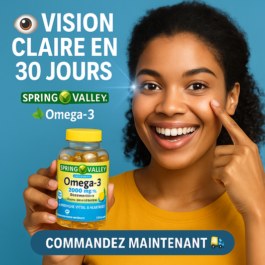 Gélules d'huile de poisson Spring Valley, vitamines et minéraux