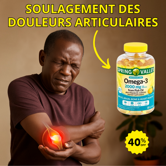 Gélules d'huile de poisson Spring Valley, vitamines et minéraux